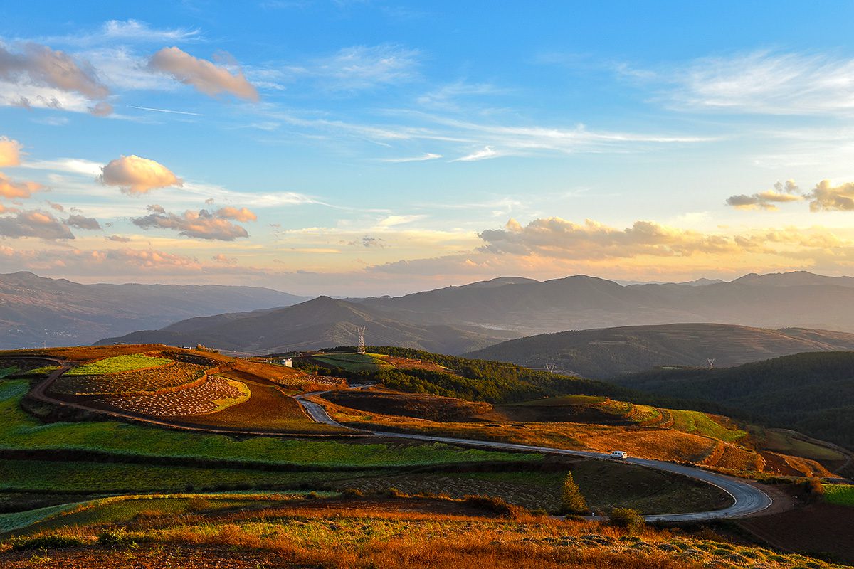 Dongchuan red land fall colors